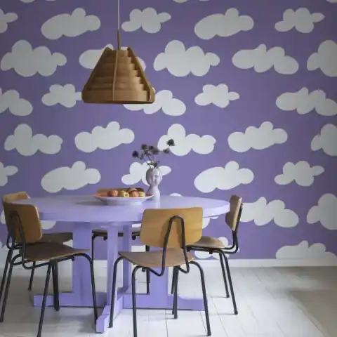 Retur gratuit Fototapet, Cloudy, Lilac, Rebel Walls