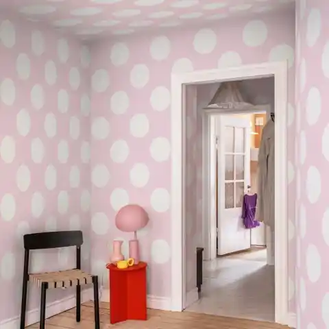 Cumpărături sigure Fototapet, Big Dots, Pink, Rebel Walls