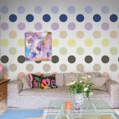 Livrare rapidă Fototapet, Big Dots, Pastel, Rebel Walls