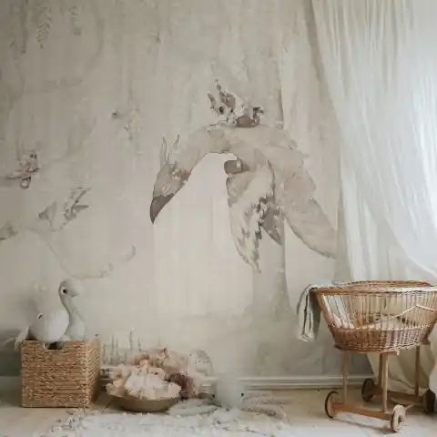 Fototapet, Dream Forest Boy, Off White, Rebel Walls Ofertă exclusivă