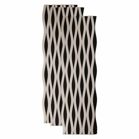 Preferatul clienților Panou riflaj acustic decorativ, MDF si pasla, AC47, 240x30x1.8cm, Gri
