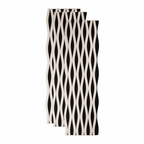 Cumpărături sigure Panou riflaj acustic decorativ, MDF si pasla, AC49, 240x30x1.8cm, Stejar