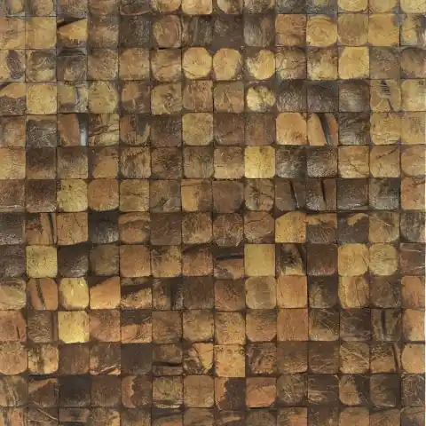 Panou decorativ 3D, Coconut, Bagonjong Antique Brown, 6 placi 42x42cm, 1.05 mp Retur ușor