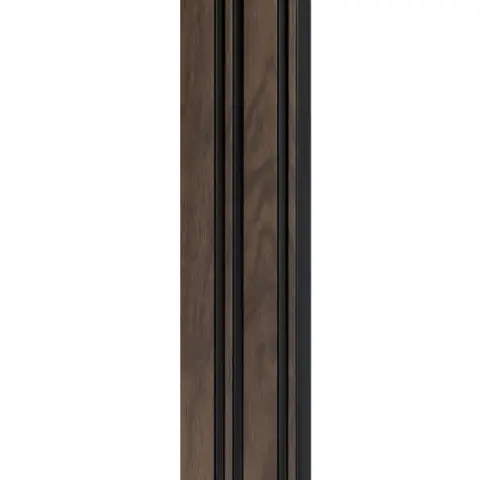 Profil dreapta pentru riflaj decorativ 3D Milo, Walnut, 2.6x1.2x270 cm Plată securizată