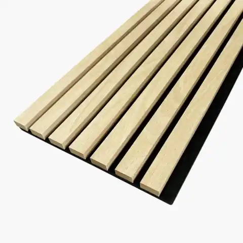 Profil dreapta pentru riflaj decorativ MDF, Light Oak, fonoabsorbant, 2.7x2.1x270 cm Reducere specială