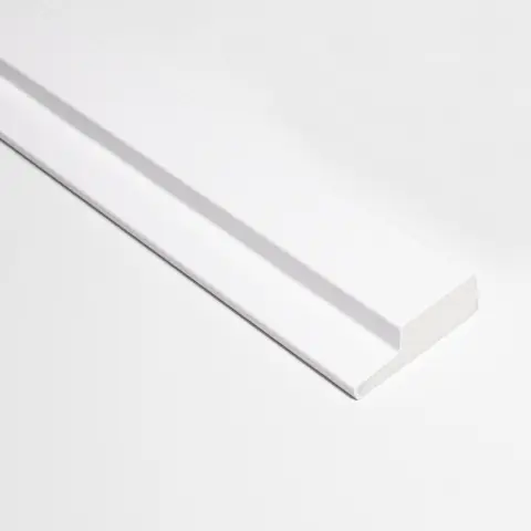 Popular Profil stanga pentru riflaj decorativ 3D Olmo, Alb, 4.2x1.2x270 cm