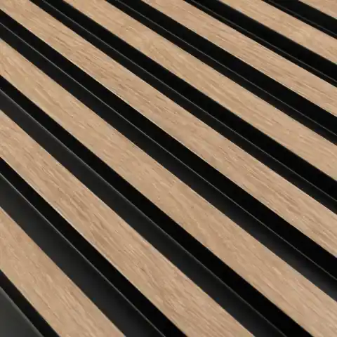 Panou riflaj decorativ 3D Vasco, Oak Gold, 11.7x2.1x270 cm Noutate