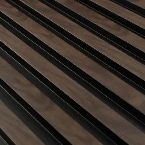 Cel mai bun preț Panou riflaj decorativ 3D Vasco, Walnut, 11.7x2.1x270 cm