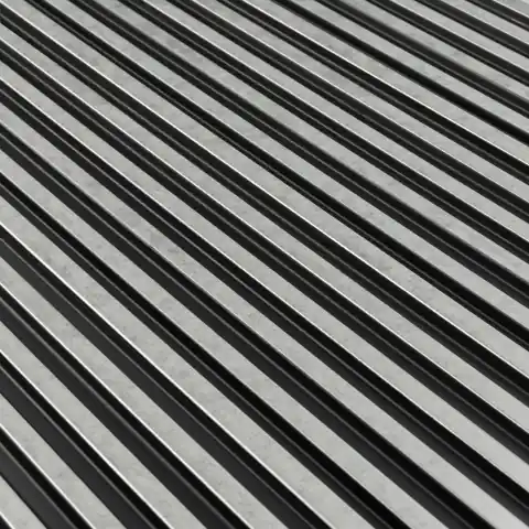 Panou riflaj decorativ 3D Asti, Silver, 12.2x1.2x270 cm Ultima șansă
