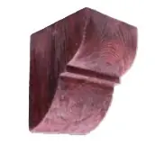 Ofertă de sezon Consola decorativa din poliuretan, rosu, modern, ED016R - 12x12x14 cm