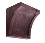 Promoție Consola decorativa din poliuretan, rosu, rustic, EQ026R - 12x12x18 cm