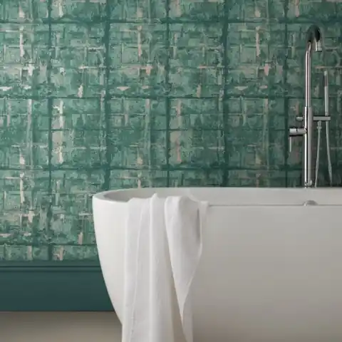 Vezi acum Tapet, Patina, Seafoam Green Luxury Textured, 1838 Wallcoverings, 5.3mp / rola
