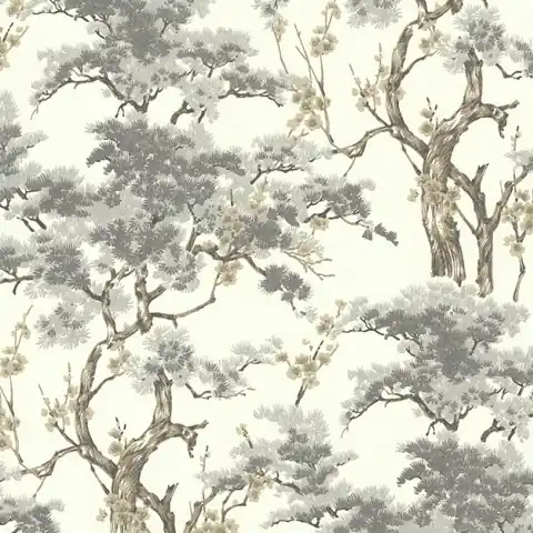 Tapet, Harewood, Grey Luxury Chinoiserie, 1838 Wallcoverings, 5.3mp / rola Chilipir