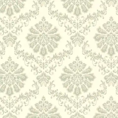 Tapet, Broughton, Seafoam Green Luxury Damask, 1838 Wallcoverings, 5.3mp / rola Cel mai vândut