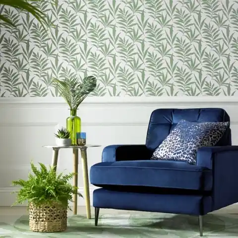 Tapet, Verdi, Green Luxury Luxury Bead, 1838 Wallcoverings, 5.3mp / rola Calitate înaltă