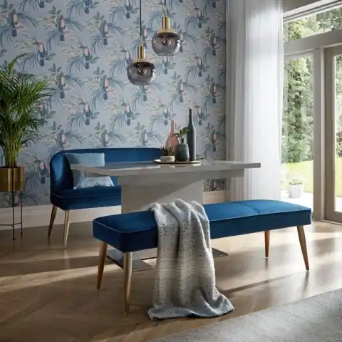 Tapet, Le Toucan, Pale Blue Luxury Bird, 1838 Wallcoverings, 5.3mp / rola Reduceri