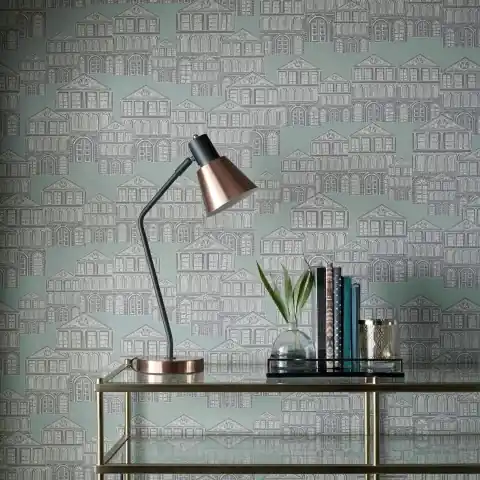 Tapet, Maison, Neo Mint Green Luxury Patterned, 1838 Wallcoverings, 5.3mp / rola Ultima șansă