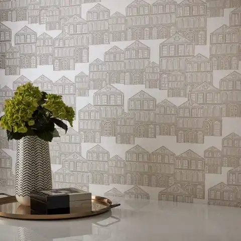 Chilipir Tapet, Maison, Ivory Cream Luxury Patterned, 1838 Wallcoverings, 5.3mp / rola