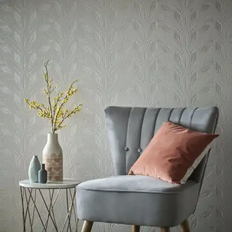 Tapet, Astoria, Ivory Cream Luxury Flock, 1838 Wallcoverings, 5.3mp / rola Ieftin