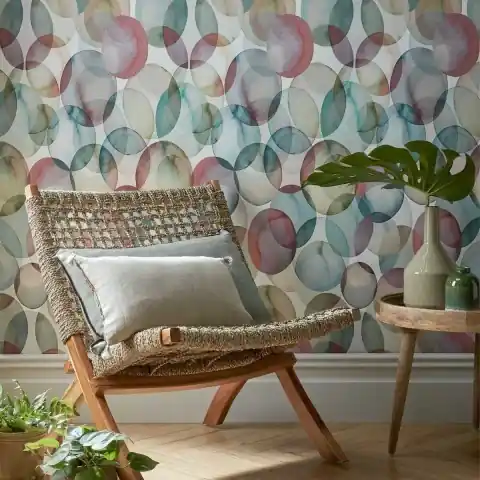 Cumpără online Tapet, Honesty, Peridot Green Luxury Geometric, 1838 Wallcoverings, 5.3mp / rola