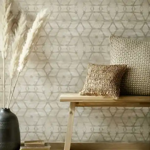 Retur ușor Tapet, Mineral, Butter Cream Luxury Geometric, 1838 Wallcoverings, 5.3mp / rola