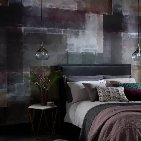 Tapet, Spectrum, Mocha Purple Luxury Geometric, 1838 Wallcoverings, 6.5mp / rola Reducere