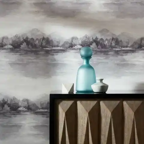 Tapet, Lakeside, Pewter Grey Luxury Landscape, 1838 Wallcoverings, 5.3mp / rola Ofertă specială