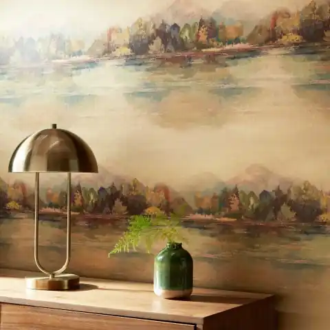 Tapet, Lakeside, Autumn Gold Luxury Landscape, 1838 Wallcoverings, 5.3mp / rola Noutate