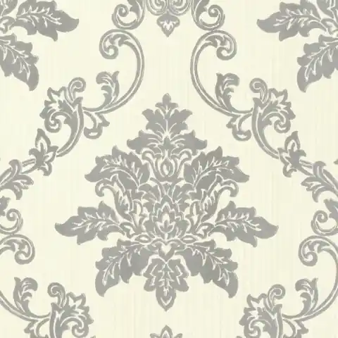 Tapet, Hampton, Silver Luxury Damask, 1838 Wallcoverings, 5.3mp / rola Preț promoțional