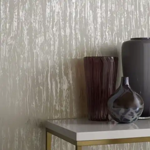 Tapet, Helmsley, Silver and Cream Luxury Foil, 1838 Wallcoverings, 5.3mp / rola Promoție