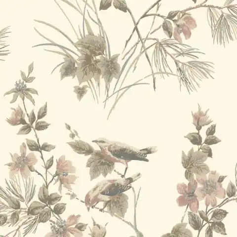 Tapet, Rosemore, Natural Luxury Bird, 1838 Wallcoverings, 5.3mp / rola Popular