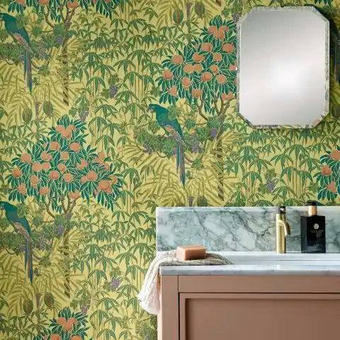 Tapet, Macaw, Vivid Yellow, 1838 Wallcoverings, 5.3mp / rola Plată securizată