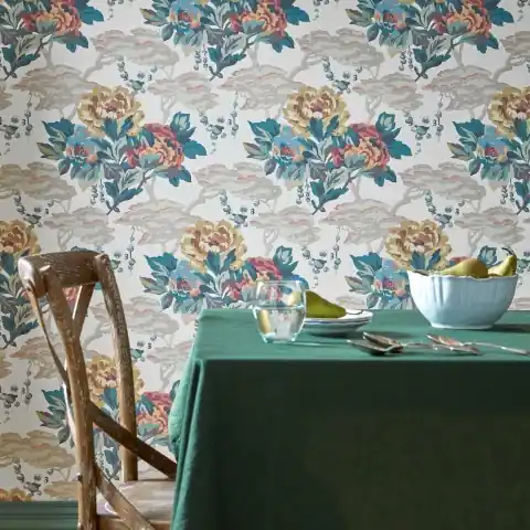 Cumpără online Tapet, Paeonia, Warm Sand, 1838 Wallcoverings, 5.3mp / rola