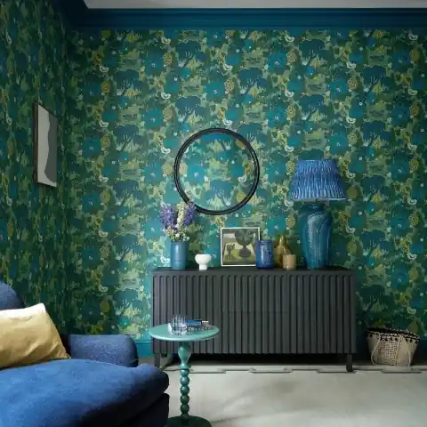 Noutate Tapet, Mandarin Garden, Jade Green, 1838 Wallcoverings, 5.3mp / rola
