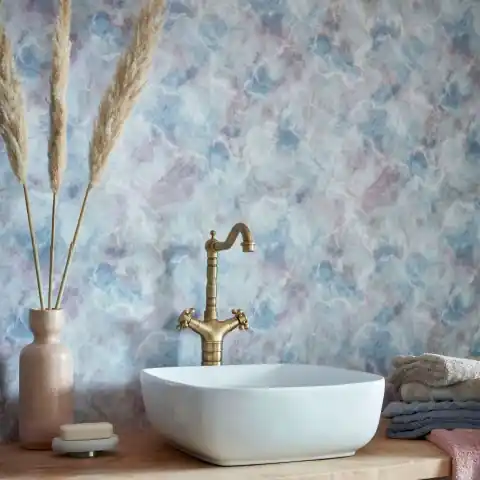 Tapet, Quartz, Blue Dusk Luxury Marble, 1838 Wallcoverings, 5.3mp / rola Retur gratuit
