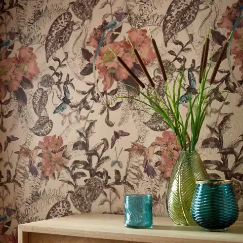 Preț promoțional Tapet, Hedgerow, Copper Luxury Feature, 1838 Wallcoverings, 5.3mp / rola