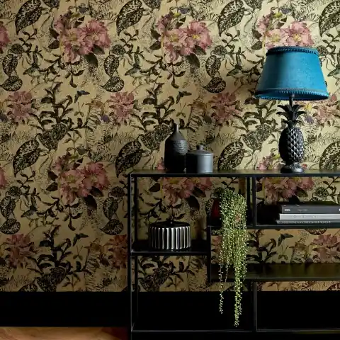 Tapet, Hedgerow, Bracken Gold Luxury Feature, 1838 Wallcoverings, 5.3mp / rola Ofertă limitată