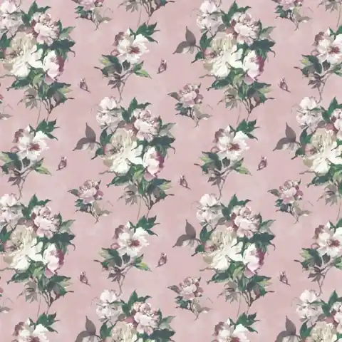 Expediere rapidă Tapet, Madama Butterfly, Blush Pink Luxury Floral, 1838 Wallcoverings, 5.3mp / rola
