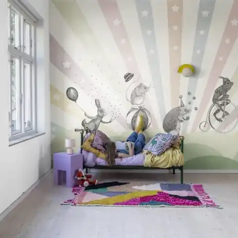 Reducere Fototapet, Circus, Pastel, Rebel Walls