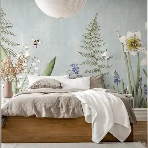 Ofertă de sezon Fototapet, Bumblebee, Light blue, Rebel Walls