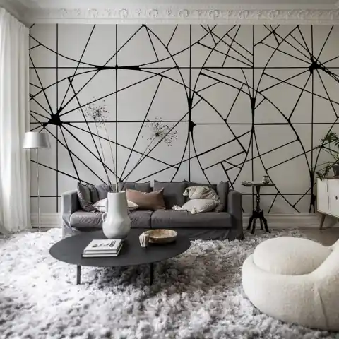 Fototapet, Facet, Graphite, Rebel Walls Ofertă exclusivă
