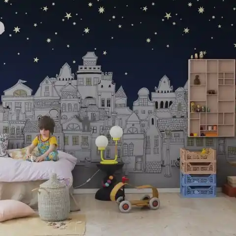 Fototapet, Star Town, Night, Rebel Walls Vezi acum