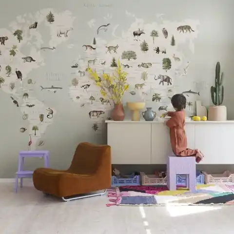 Nu rata Fototapet, Animal World, Mint, Rebel Walls