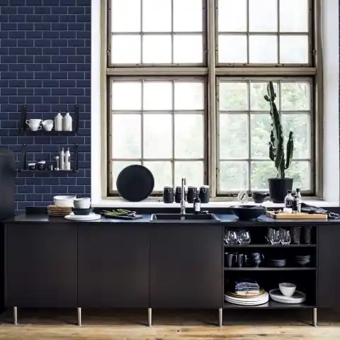 Vezi acum Fototapet, Bistro Tiles, Royal Blue, Rebel Walls