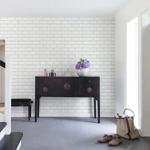 Retur ușor Fototapet, Bistro Tiles, White, Rebel Walls