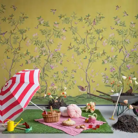 Fototapet, Chinoiserie Chic, Saffron, Rebel Walls Preț promoțional
