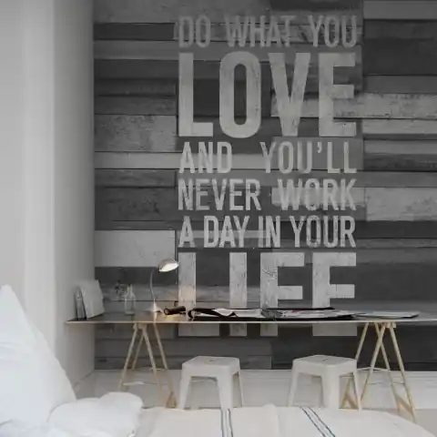 Cel mai bun preț Fototapet, Quotes, Wood Wall, Rebel Walls