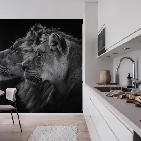 Preț promoțional Fototapet, Lion Duo, Rebel Walls