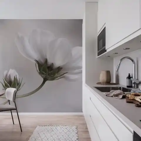 Fototapet, White Flower, Rebel Walls Calitate înaltă
