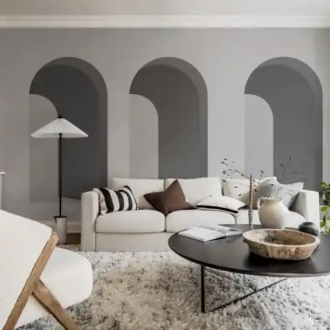 Fototapet, Arch, Grey, Rebel Walls Noutate
